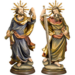 San Pedro y San Pablo con aureola